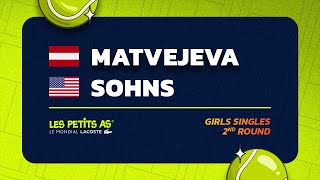 Les Petits As 2024  Girls Singles R2  Darina MATVEJEVA vs Margaret SOHNS [upl. by Richlad]