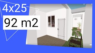 Casa 4x25  Small house 92 m2 [upl. by Aluk538]