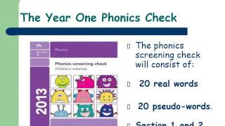 Year 1 Phonics Screening Check [upl. by Sharai]