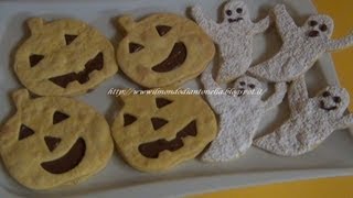 Biscotti fantasmini e zucchericetta semplice per Halloween [upl. by Yrrum]