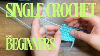 Single Crochet for Beginners [upl. by Ainitsirhc]