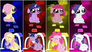 Crying Baby Mlp 🆚 Fluttershy 🆚 Twilight sparkle 🆚 Pinkie pie 🆚 Rarity Song Tileshopedmrush Gameplay [upl. by Atirres]