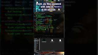 ParrotOS 61 Crack ZIP Password with John [upl. by Salvadore340]