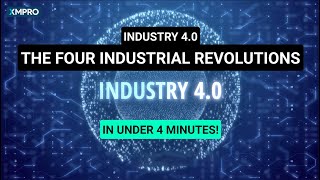 The Four Industrial Revolutions Explained In Under 4 Minutes industry4 smartmanufacturing [upl. by Bibi]