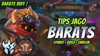 CARA MAIN BARATS BUFF  BUILD amp EMBLEM BARATS TERBARU 2024   BARATS JUNGLER GAMEPLAY [upl. by Neeron]