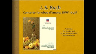 Bach Oboe d amore Concerto BWV 1055R  Video Score  Neil Black ASMF [upl. by Toor]