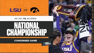 LSU vs Iowa  2023 Womens National Championship extended highlights [upl. by Scopp]