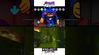 Huggy Wuggy Project Playtime VS Friday Night Funkin Jumpscares Comparison shorts [upl. by Eihs]