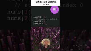 Arrays  C for NET in 101 Shorts  10 101 [upl. by Thorr]