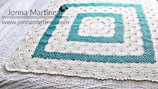 HOW TO CROCHET GRANDMAS GERMAN SHELLS BLANKET  Virus and Granny Stitch Blanket  crochetblanket [upl. by Gomer]