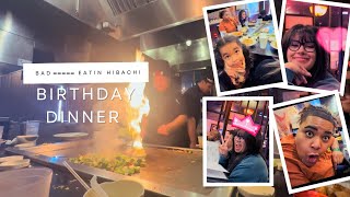 HIBACHI DINNER SELAH’S BIRTHDAY 🎉reaction food hibachi family birthday fyp [upl. by Nihhi]