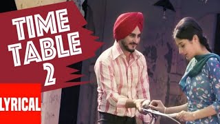 Time Table 2 New Virgin Punjabi Song 2024 punjabisong newpunjabisong letestpunjabisong viralsong [upl. by Assiluj]