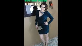 MAQUILLAJE PARA VESTIDO VERDE OUTFIT Y PEINADO [upl. by Lolita923]