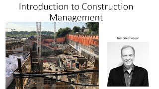 Lecture 1B Introduction to Construction Management [upl. by Ayotaj]