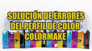 Solución de errores del perfil de color COLORMAKE [upl. by Brien]