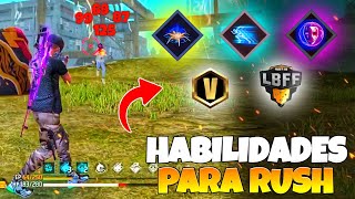 3 MELHORES COMBINAÇÕES DE HABILIDADES PARA RUSH FREE FIRE DICAS [upl. by Afton]