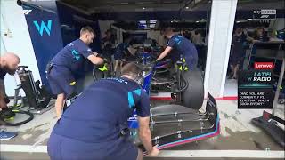 Nicholas Latifi radio about P1 in Hungarian GP 2022 FP3 [upl. by Asiruam]