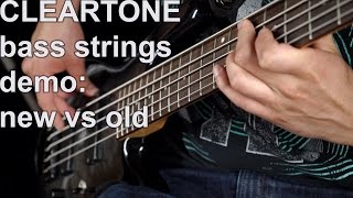 New Bass Strings vs old  Cleartone Demo [upl. by Aihseyn351]