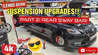 Lexus GS430 Suspension Upgrades  Part 2  Rear Sway Bar [upl. by Joline]