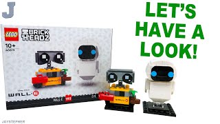 LEGO BrickHeadz 2023 WALLl•E And EVE 40619 Unboxing amp Review [upl. by Arihppas]