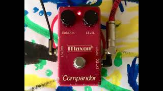 Maxon Compander CompressorSustainer Pedal [upl. by Bathesda]