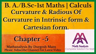 Definition amp Basic of Curvature  calculus BABSc 1st year Maths [upl. by Page65]