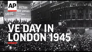 V E Day in London  1945 [upl. by Haronid]