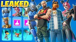 Fortnite new leaked skins ampNew cosmeticsChapter Remix Season remixMust watch [upl. by Annairoc]