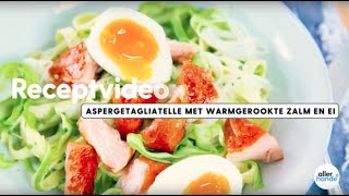 Tagliatelle van asperges met zalm en ei  recept  Allerhande [upl. by Swart325]