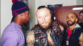 Velveteen Dream Ricochet amp Aleister Black hype up for quotHalftime Heatquot 2019 [upl. by Jem]