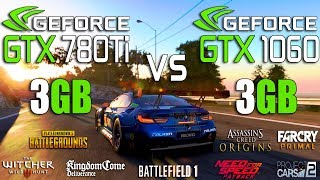 GTX 780 Ti 3GB vs GTX 1060 3GB Test in 8 Games [upl. by Nosredneh]