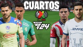 SIMULANDO los CUARTOS de la LIGA MX AP24 en FIFA [upl. by Etteuqram379]