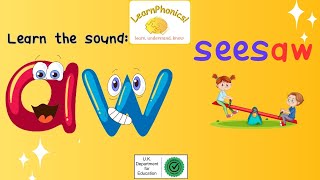 Learn the sound AW Phonics lesson for kids  Phase 5 [upl. by Alym]