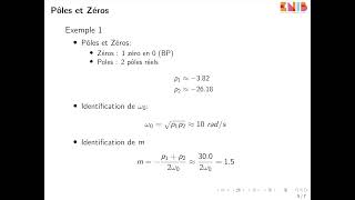 Identification dun filtre dordre 2 à partir du diagramme des pôles et des zéros [upl. by Aik]