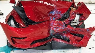 Tesla Model 3 Crash Test [upl. by Enytsuj495]