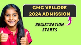 CMC Vellore MBBS Admission 2024  Applications are Open [upl. by Levenson]