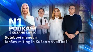 N1 podkast s Suzano Lovec Golobovi manevri Janšev miting in Kučan v svoji koži [upl. by Etoile]