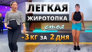 Китайская ЖИРОТОПКА СТОЯ НА МЕСТЕ Новичок БОЛЬШОЙ Вес 50Лет Тренировка ДОМА [upl. by Erny146]