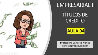 ENDOSSO  TÍTULOS DE CRÉDITO [upl. by Alica]