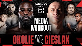 Lawrence Okolie vs Michal Cieslak Plus Undercard Media Workout [upl. by Eiramanin]