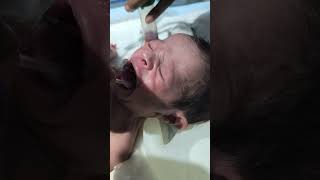 Newborn Baby Being Mucus😌👍youtubeshorts nursing medical newbornbaby childbirth mucas viral [upl. by Marala]