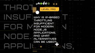 Why is IPbased throttling insufficient for modern Nodejs applications interview [upl. by Ahola]