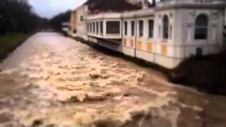 Hochwasser im Ahrtal in Bad Neuenahr an der Kurgartenbrücke [upl. by Hannan]