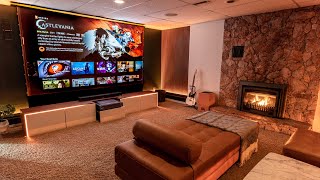 The Modern DREAM Home Theater Room Makeover 2024 [upl. by Maggie]