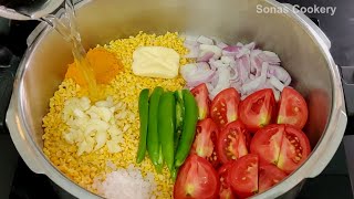 Easy Side Dish Recipe  How To Make Tasty Tomato Moong Dal [upl. by Ladin]