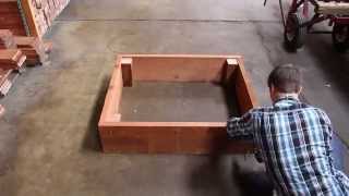 How to Build a Redwood Raised Garden Bed [upl. by Koal]