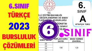 6sınıf bursluluk sınavı 2023 bursluluk sınavı soruları 6sınıf Türkçe [upl. by Kealey769]