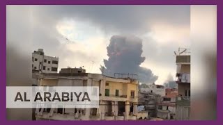 Compilation of videos show moment explosions rip at Beirut port [upl. by Gurias362]