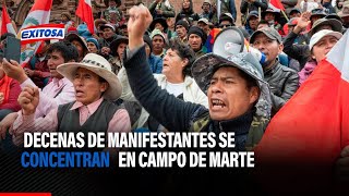 🔴🔵Grupo de Manifestantes se concentran en Campo de Marte [upl. by Ydoow]