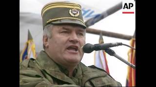 Bosnia  Gen Ratko Mladic Addresses Troops [upl. by Fitzhugh5]